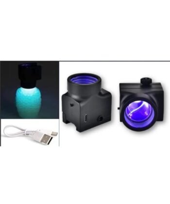 ADAPTADOR DE TOLVA CON LUZ UV PARA ACTIVAR BOLAS FLUORECENTES - JUEGA EN LA OBSCURIDAD
